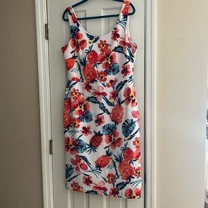 Betsey Johnson Sleeveless Floral Dress. Size 16 (XL)